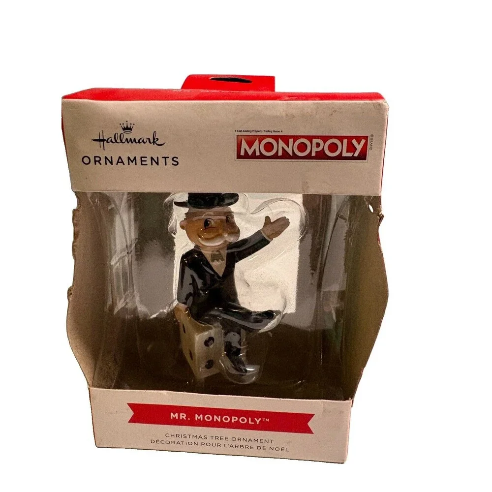 Hallmark Mr Monopoly Red Box Christmas Ornament NEW